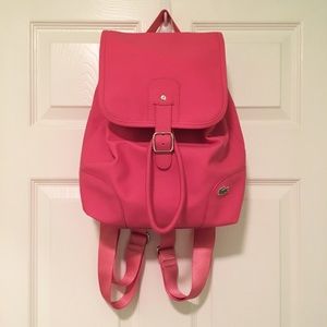 lacoste pink backpack